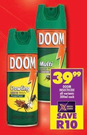 DOOM INSECTICIDE all variants 300ml each