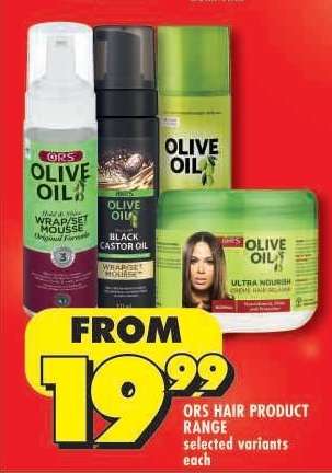 ORS HAIR PRODUCT RANGE