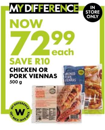 Chicken or Pork Viennas