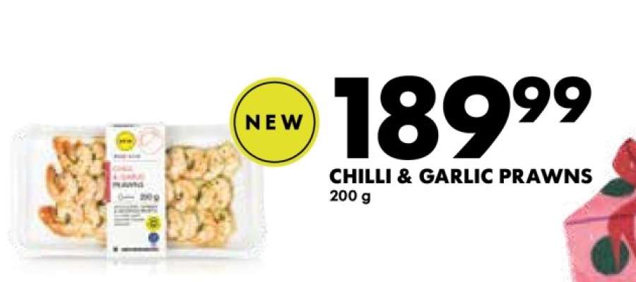 CHILLI & GARLIC PRAWNS