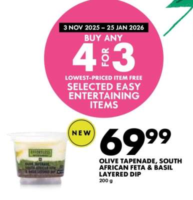 Olive Tapenade, South African Feta & Basil Layered Dip