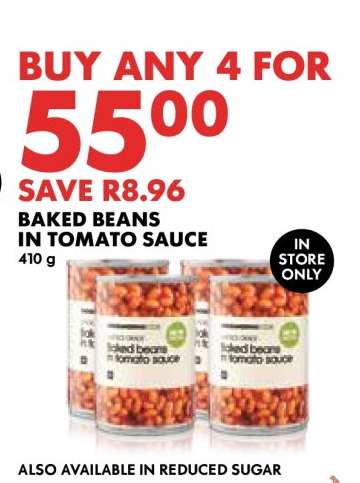 Baked Beans in Tomato Sauce