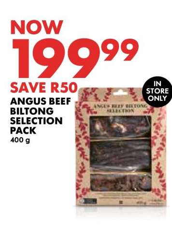Angus Beef Biltong Selection Pack