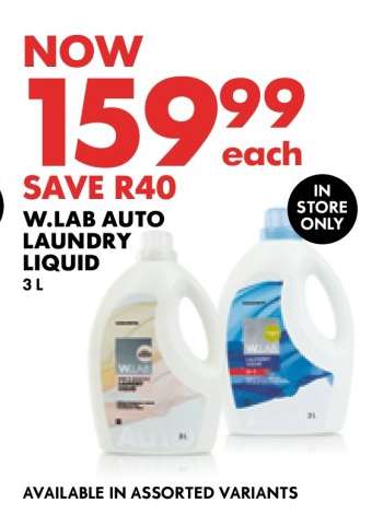 W.LAB Auto Laundry Liquid 3L