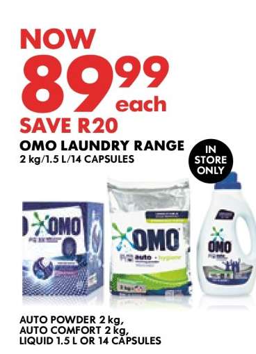 OMO LAUNDRY RANGE
