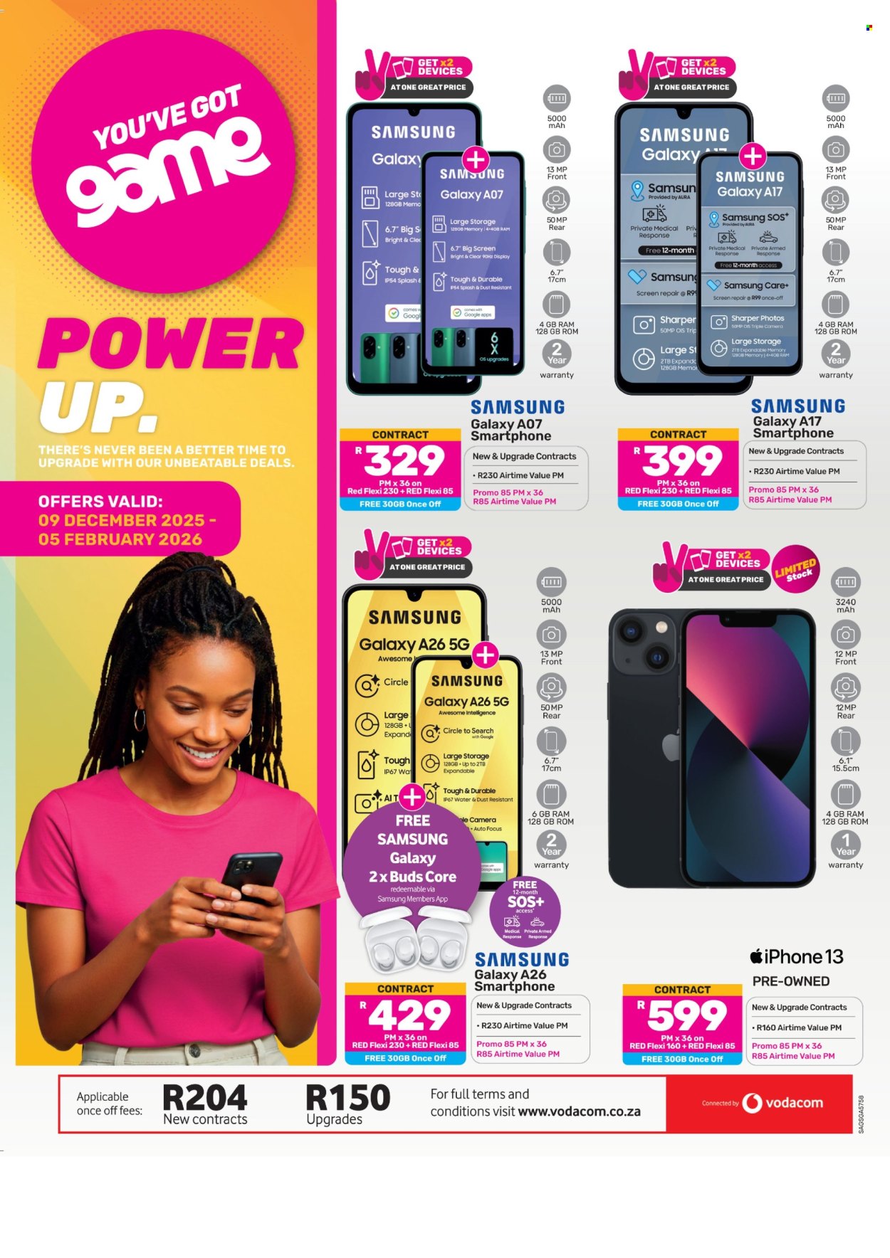 Game specials - 09/12/2025 - 05/02/2026. Page 1