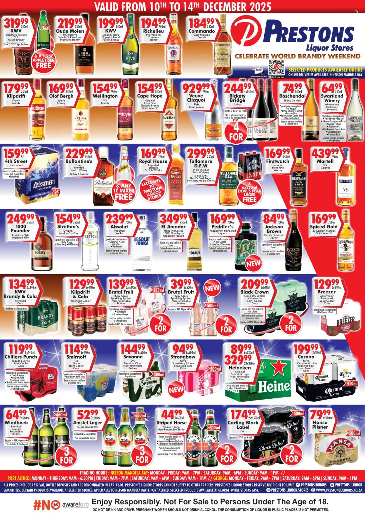 Prestons Liquor Stores specials - 10/12/2025 - 14/12/2025. Page 1