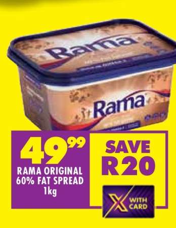 RAMA ORIGINAL 60% FAT SPREAD 1kg