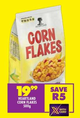 HEARTLAND CORN FLAKES 500g
