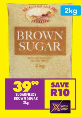 SUGARFIELDS BROWN SUGAR 2kg