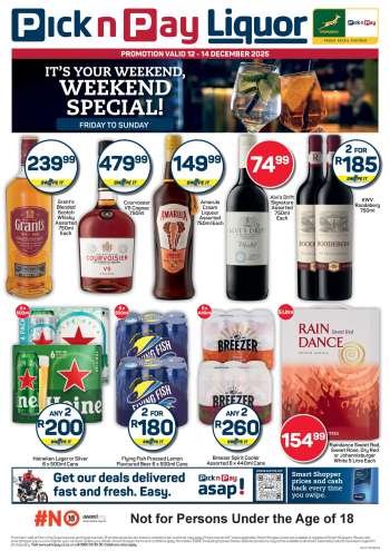 Pick n Pay catalogue  - 12/12/2025 - 14/12/2025.