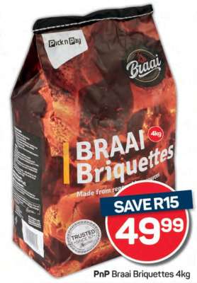 PnP Braai Briquettes 4kg
