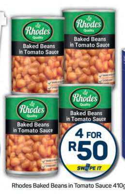 Rhodes Baked Beans in Tomato Sauce 410g