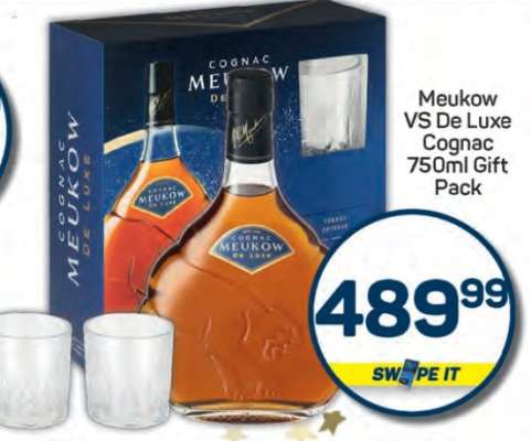 Meukow VS De Luxe Cognac 750ml Gift Pack