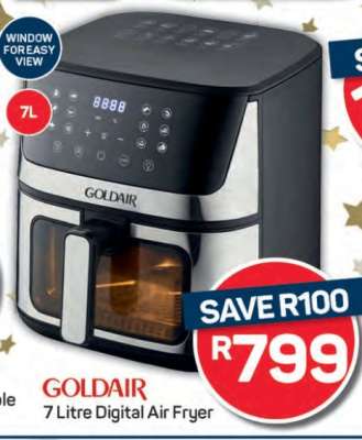 Goldair 7 Litre Digital Air Fryer