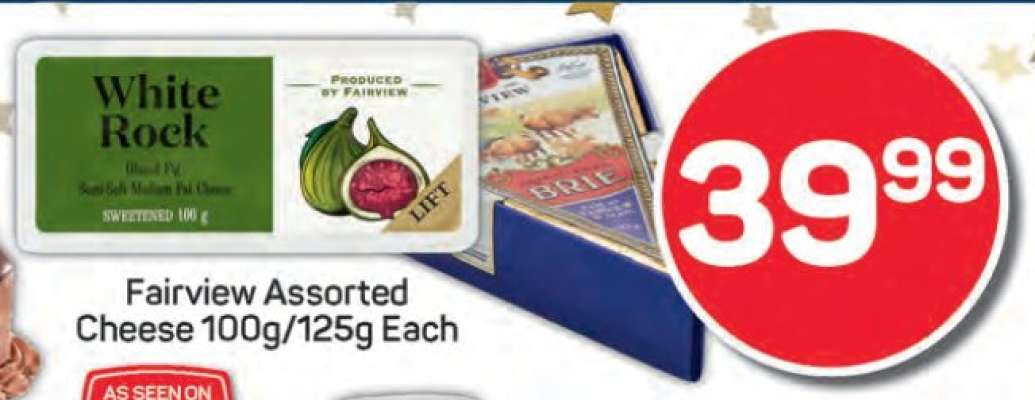 Fairview Assorted Cheese 100g/125g Each