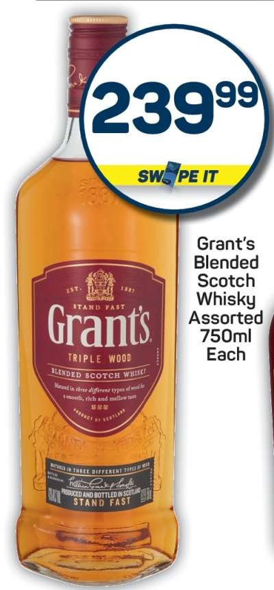 Grant's Blended Scotch Whisky Assorted 750ml Each