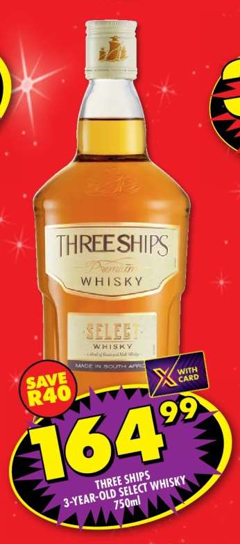 THREE SHIPS 3-YEAR-OLD SELECT WHISKY 750ml