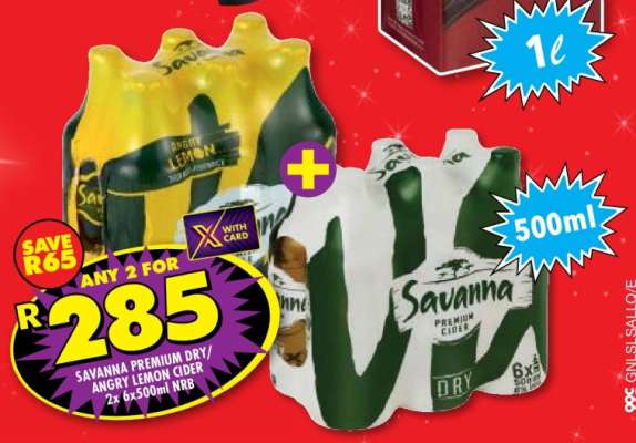 Savanna Premium Dry/Angry Lemon Cider