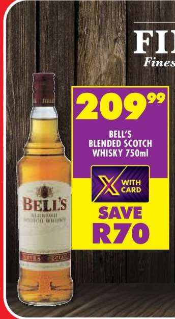 BELL'S BLENDED SCOTCH WHISKY 750ml