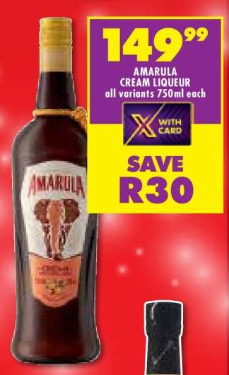 AMARULA CREAM LIQUEUR all variants 750ml each