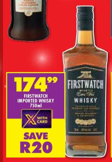FIRSTWATCH IMPORTED WHISKY 750ml