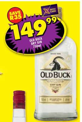Old Buck Dry Gin 750ml