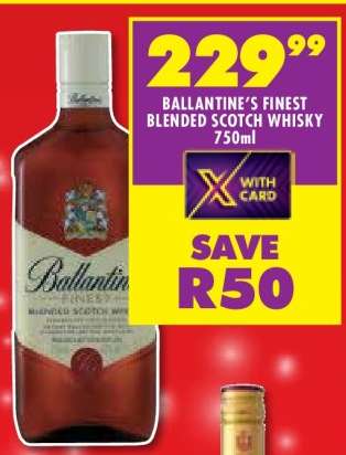 Ballantine's Finest Blended Scotch Whisky 750ml