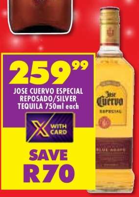 JOSE CUERVO ESPECIAL REPOSADO/SILVER TEQUILA 750ml each