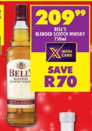 BELL'S BLENDED SCOTCH WHISKY 750ml