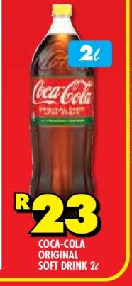COCA-COLA ORIGINAL SOFT DRINK 2ℓ