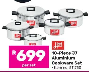 10-Piece J7 Aluminium Cookware Set