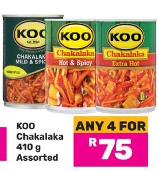 KOO Chakalaka 410 g Assorted