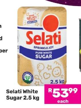 Selati White Sugar 2.5 kg