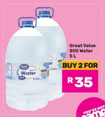 Great Value Still Water 5 L