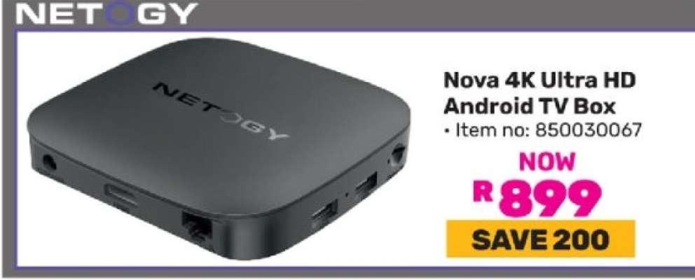 NOVA 4K Ultra HD Android TV Box