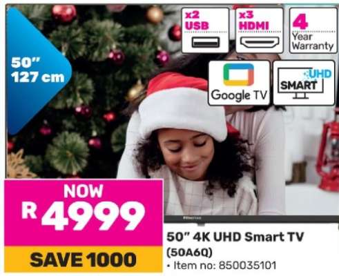 50” 4K UHD Smart TV (50A6Q)