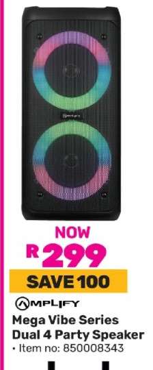 Amplify Mega Vibe Series Dual 4 Party Speaker