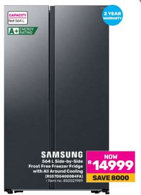Samsung 564 L Side-by-Side Frost Free Freezer Fridge