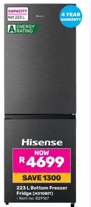 Hisense 223 L Bottom Freezer Fridge (H310BIT)