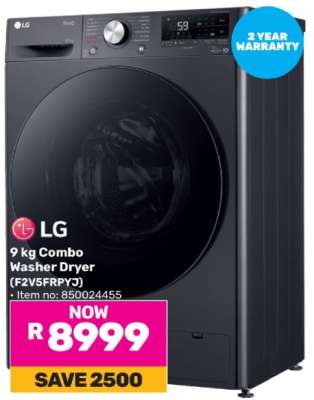 LG 9 kg Combo Washer Dryer (F2V5FRPYJ)