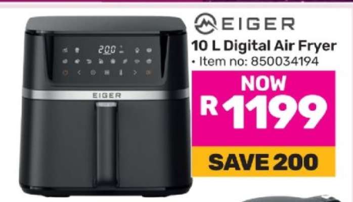 Eiger 10 L Digital Air Fryer