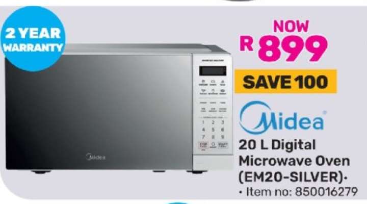 Midea 20 L Digital Microwave Oven (EM20-SILVER)