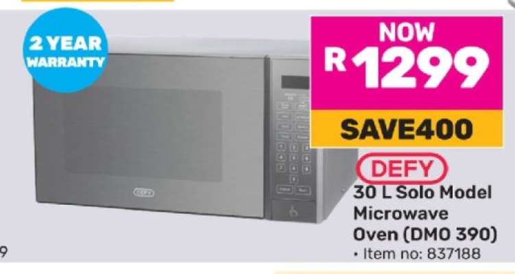 DEFY 30 L Solo Model Microwave Oven (DMO 390)