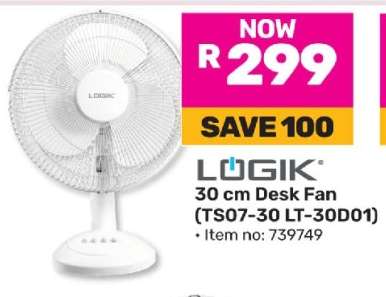 LÖGIK 30 cm Desk Fan (TS07-30 LT-30D01)