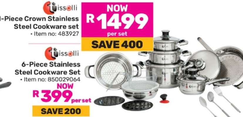 10-Piece Crown Stainless Steel Cookware set