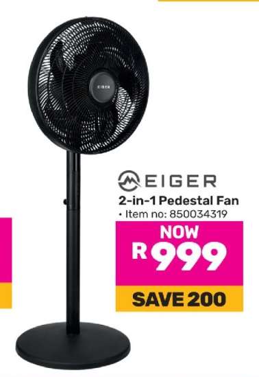 Eiger 2-in-1 Pedestal Fan