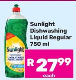 Sunlight Dishwashing Liquid Regular 750 ml