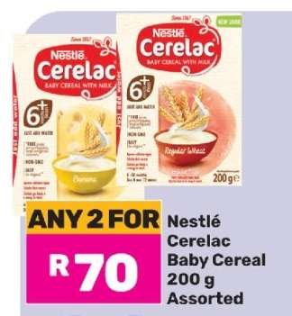 Nestlé Cerelac Baby Cereal 200 g Assorted