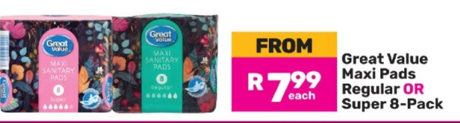 Great Value Maxi Pads